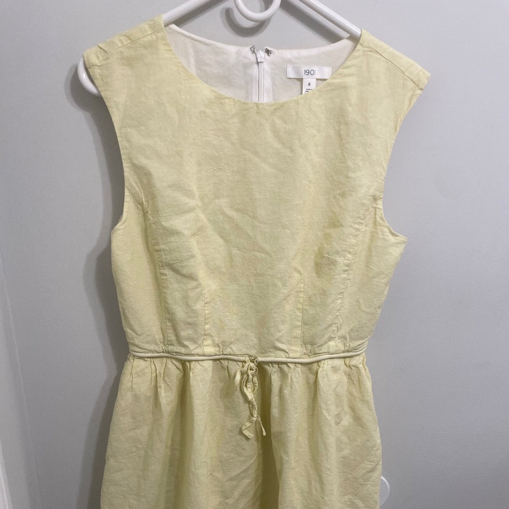 1901 yellow summer dress